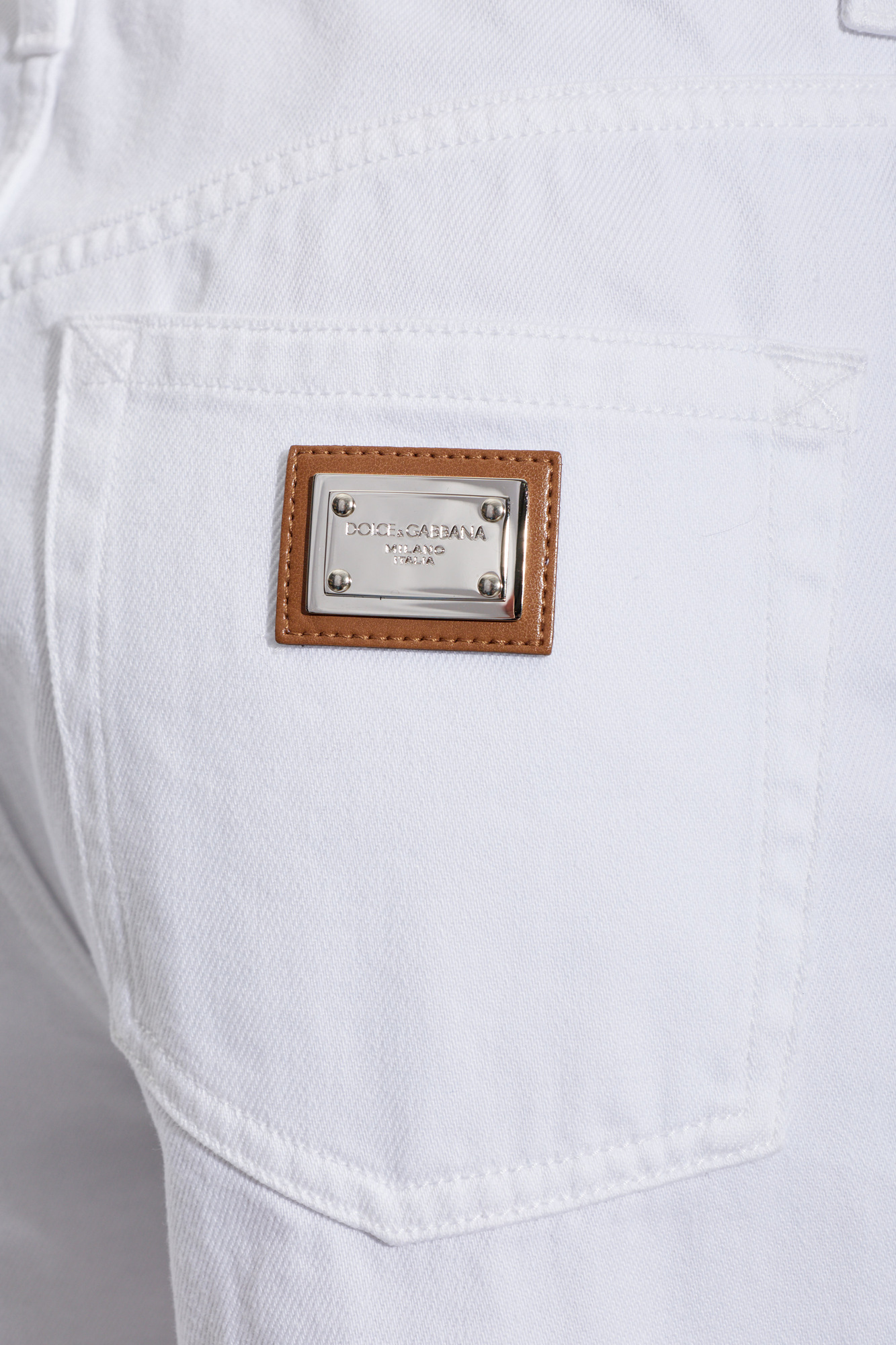 White Straight-leg jeans Dolce & Gabbana - Vitkac AS